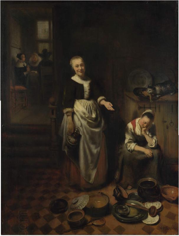 Nicolaes maes The Idle Servant oil painting picture